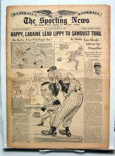 Mar 12.1947 SPORTING NEWS-Durocher/Grover Alexander