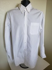 Hermes White Classic Dress Shirt Hard to Find Size Large