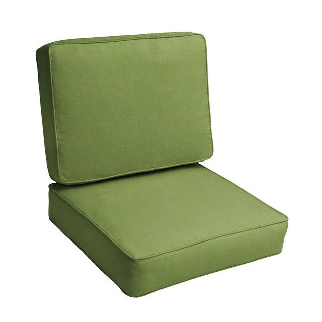 Sunbrella Cilantro Green Indoor Outdoor Deep Seat Chair Cushion Corded