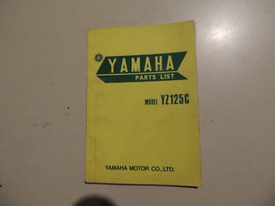 1975 Parts list catalog ue Ersatz Teil e Katalog Yamaha YZ 125 C