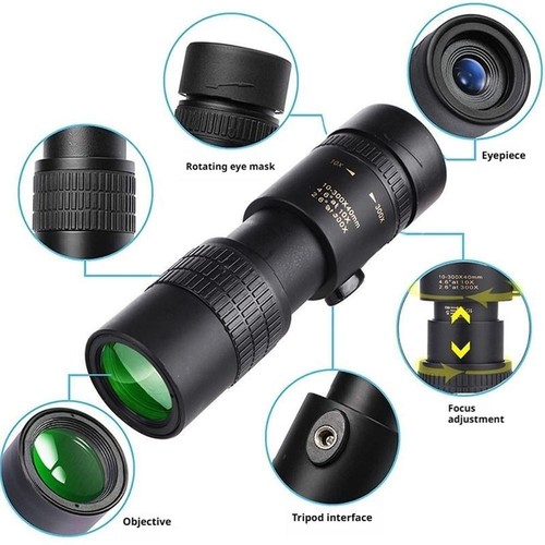 10-300X40 HD Monocular Telescope Mini Portable Mobile Phone Telescope Hot W N1O2 - Zdjęcie 17 z 19