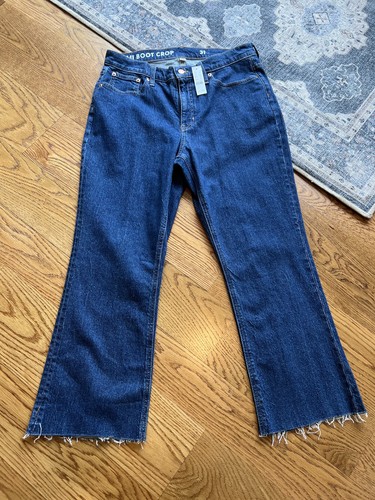 J. Crew Women's, Billie 9” Demi Boot Crop Jeans in Greenbrier Wash, Size 31, NWT - Picture 16 of 18
