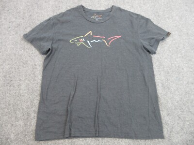 #ad #ad Greg Norman Shirt Mens Adult Large Gray Lightweight Outdoors Golf Shark Logo $18.85