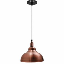 Industrial Metal Pendant Light Shade Vintage Retro Hanging Ceiling Lamp Fitting