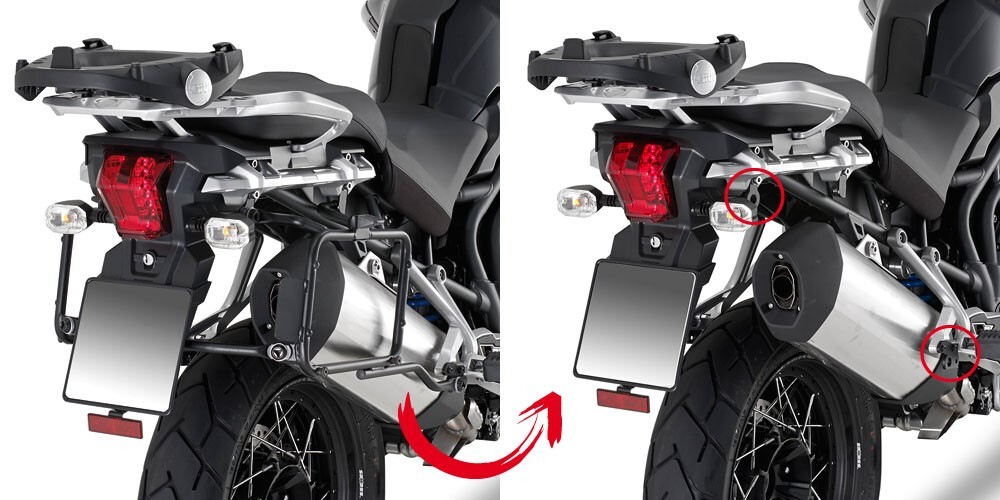 PLR6408 GIVI Portavaligie laterali MONOKEY® per TRIUMPH Tiger 1200 2018