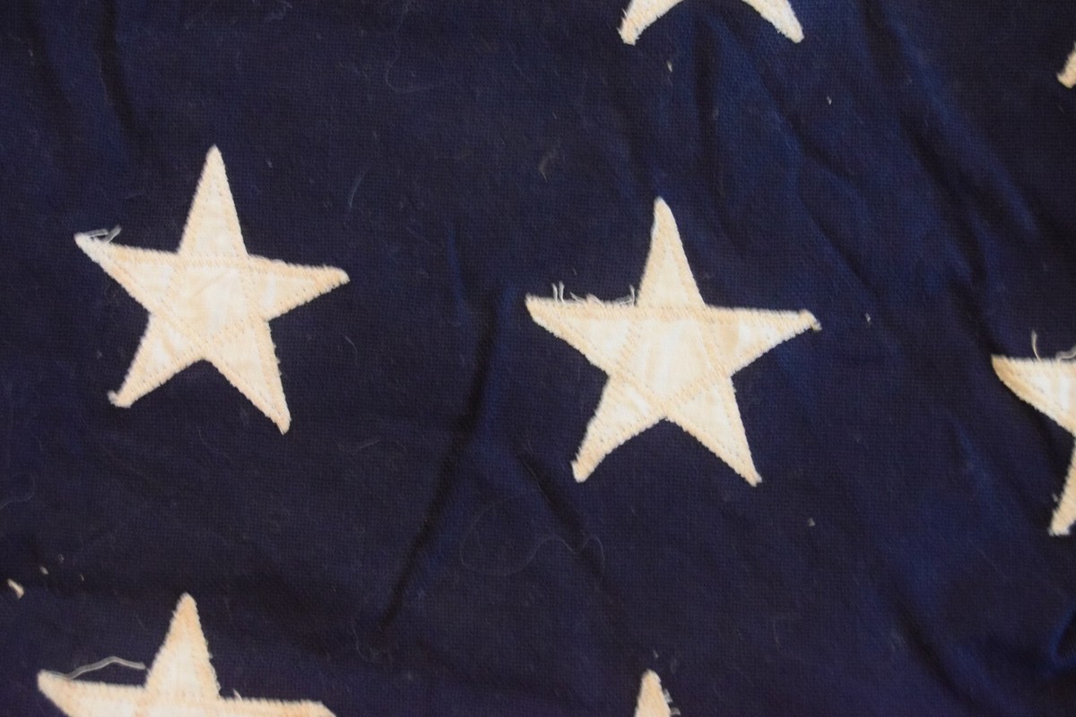 48 Stars US Flag- circa 1940s Original Vintage-size 39