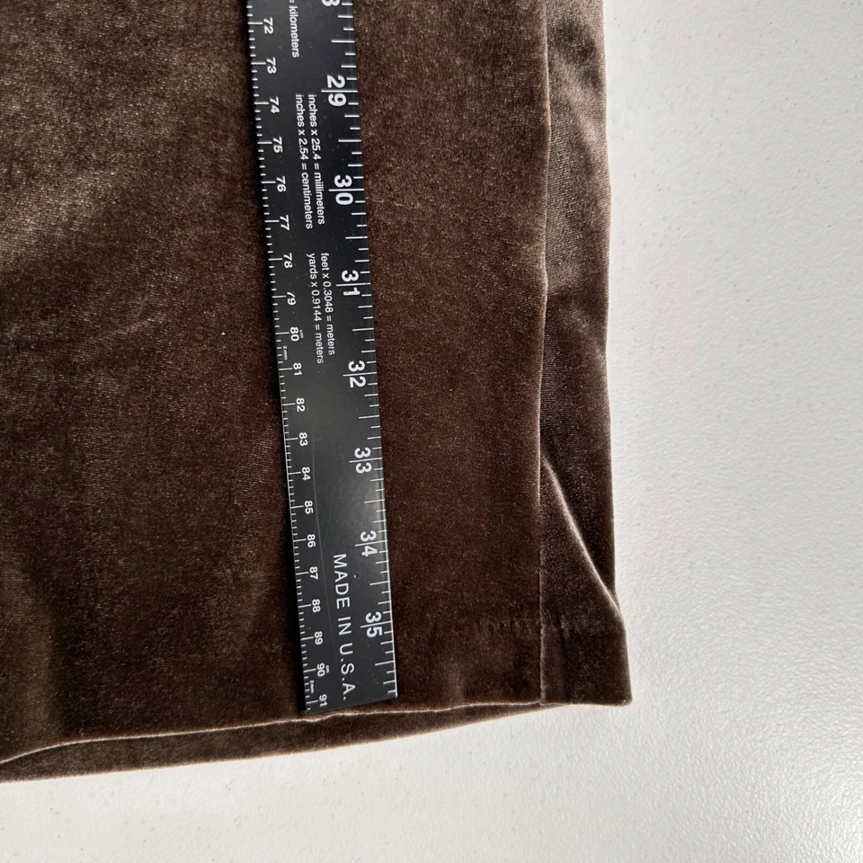 Vestido de cintura império Old Navy marrom veludo manga sino M Babydoll Y2K boho ocidental - Imagem 4 de 4