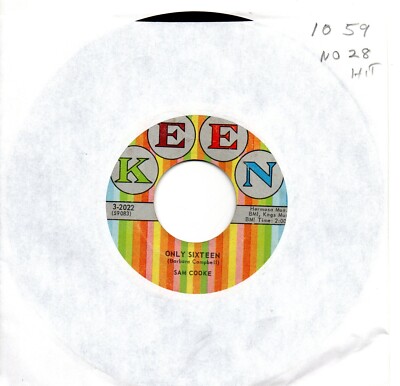 Sam Cooke:Only sixteen/let's go steady again:US Keen:1959