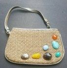 Straw Wristlet NY & CO Small Purse 