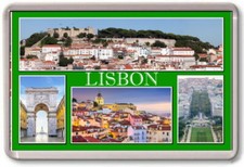 FRIDGE MAGNET - LISBON - Large - Portugal TOURIST 