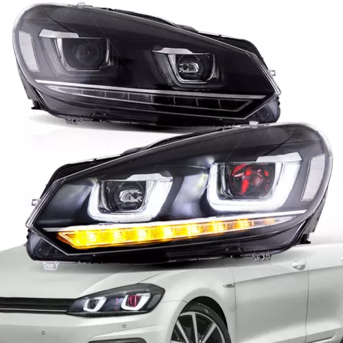 Kit fari VLAND per Golf 6 VI MK6 GTD TSI TDI 2010 2011 2012 2013 2014 - Foto 1 di 15
