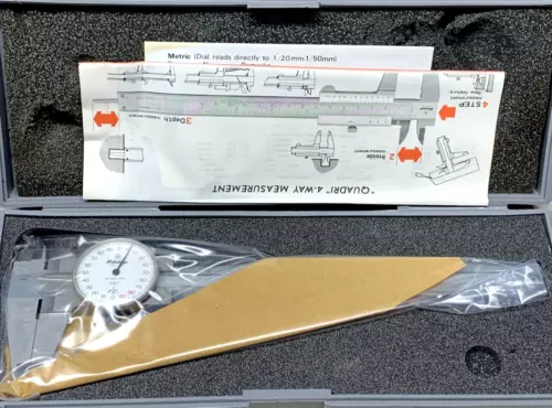 Machinist Tool: Mitutoyo 6" Dial Caliper 505-623 (NOS)