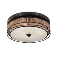 Deckenleuchte Lampe Wohnzimmerleuchte Metall Glas Kupfer 3 Flammig E27