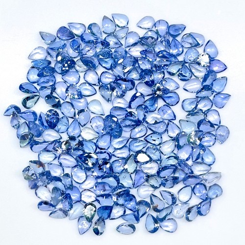 25 Pcs Natural Tanzanite 3.5x2.5mm Pear Cut Dazzling Loose Gemstones Lot - Picture 4 of 12