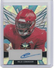 MALIK CUNNINGHAM Leaf Valiant Blue Refractor AUTO RC Rookie Autograph LAST 10/10