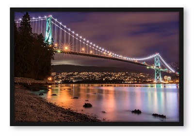 Lions Gate Bridge Vancouver, Poster gerahmt