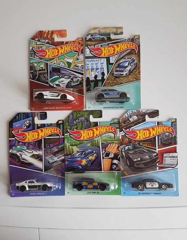 Hot Wheels Pop Culture coffret complet Police Policia Polizei 1:64 cadeau idéal passionné