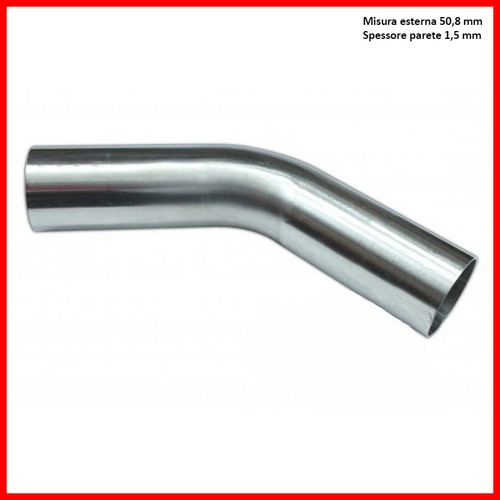 Curva Acciaio Inox Aperta 15 Gradi Aisi 304 Sp 5.10 - Foto 6