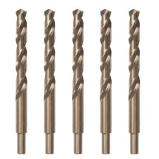 5PCS 1/2" Cobalt Drill Bit Set M35 HSS Jobber Length Twist Drill Bits Tools