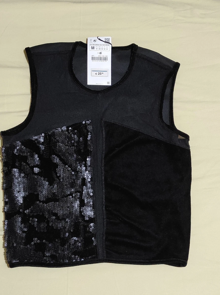 Acquista Canotta senza schienale versatile comoda e bella donna con paillettes in metallo