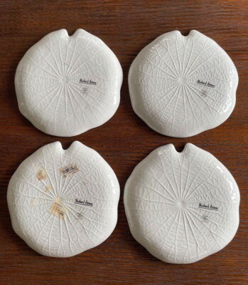 Michael Aram White Botanical Leaf Plate 20cm 4 Set | eBay