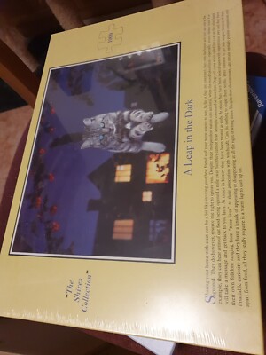 Ein Sprung in die dunkle Katze Puzzle. The Shires Sammlung. 1000 Stück 19'' x 27 Neu