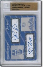 FELIX HERNANDEZ * TROY TULOWITZKI * Autograph Rookie Auto Plate RC BGS 1/1