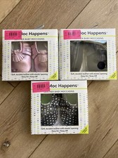 Itzy Ritzy Moc Happens Leather Baby Moccasins Lot Of 3 Mocs 12-18 month NIP