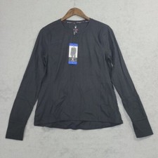 NEW Spyder Active Black Long Sleeve Based Layer Shirt L Women's