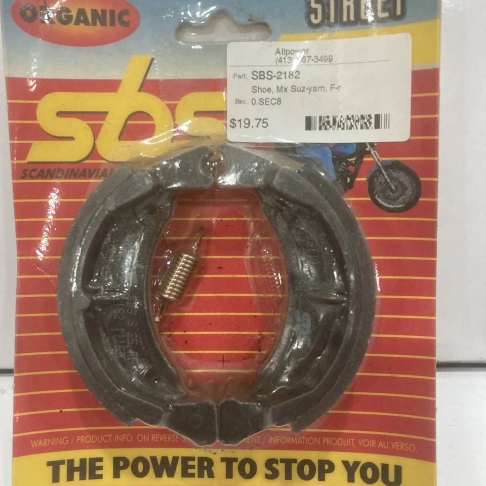 SBS - 2182 - Zapatas de freno delanteras Foto 2 de 2