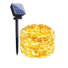 100FT 300LED Solar String Lights Outdoor Yard Fairy 8-Lighting RGB Waterproof
