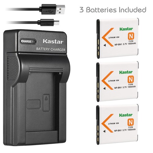 Kastar Battery Slim Charger for Original Sony Genuine NP-BN1 and Sony OEM BC-CSN - Picture 10 of 11