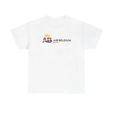 Aviation Fan T-Shirt, Flight Crew Air Belgium Airlines, Plane Enthusiast Gift