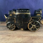 Mid Century T.V. Lamp black and gold stage coach — photo 8