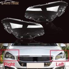 Headlight Headlamp Clear Lens Cover Shell Transparent For Peugeot 508 2015-2018