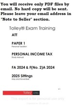 ATT Paper 1: Personal Taxation: Study Materia...