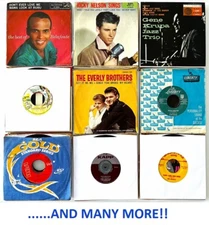 45 RPM's of the '50s - YOU PICK - Pop-Rock-Soul-Country-Novelty