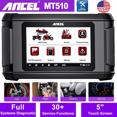 ANCEL MT510 Motorcycle OBD2 Scanner All Systems Diagnosis ECU Coding Code Reader