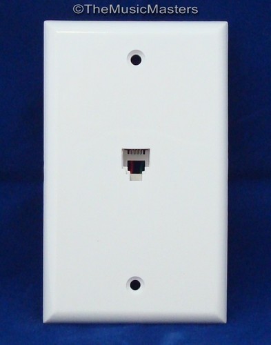 2X Modułowy podtynkowy uchwyt Telefon PŁYTA ŚCIENNA JACK TELEFON Linia Outlet Cover VWLTW - Zdjęcie 3 z 3