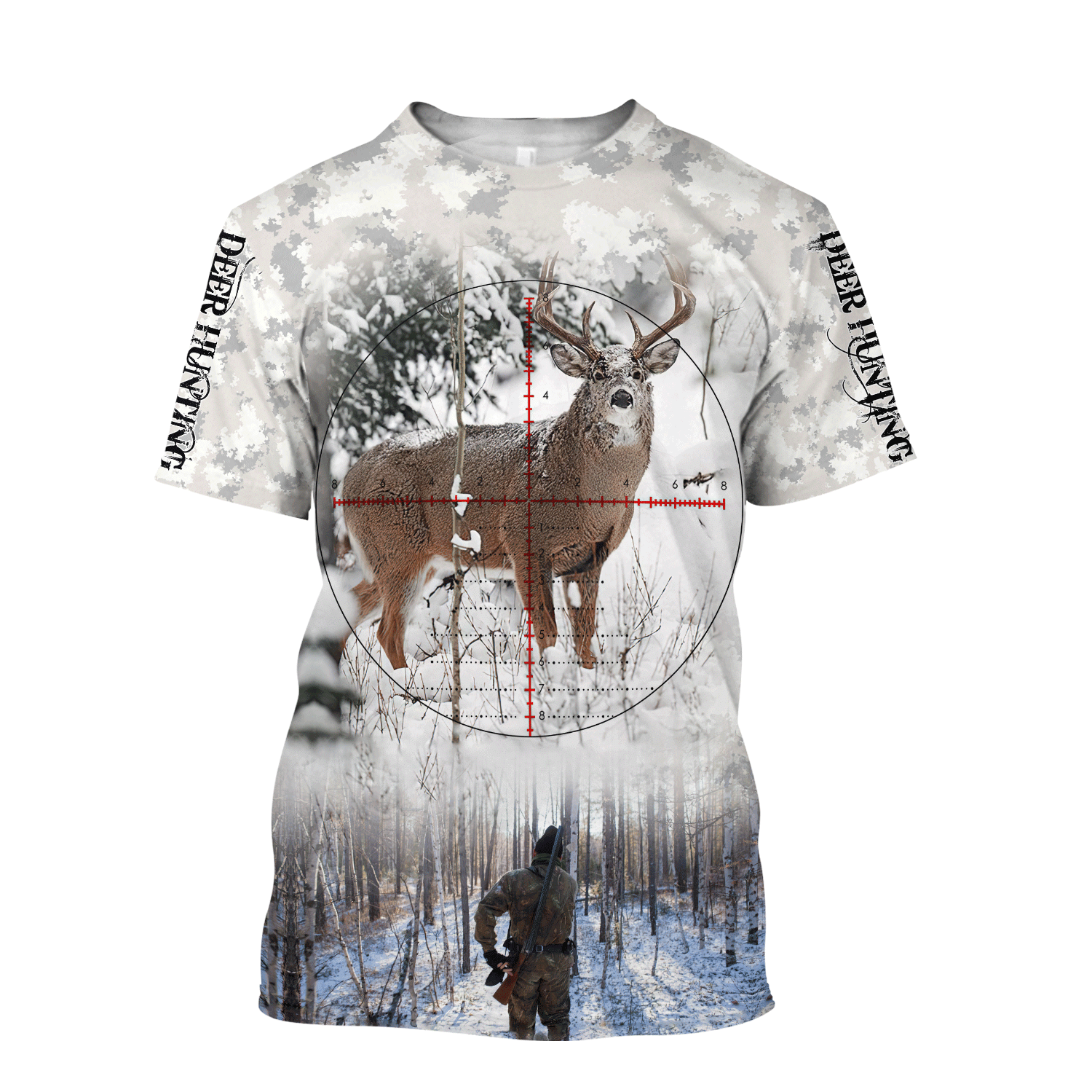 Hunting T-shirt , 3D printed Hunting T-Shirt , Creative 3D Printed T-Shirts