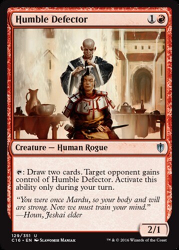 Humble Defector Light Play, English Magic the Gathering MTG Commander 2016