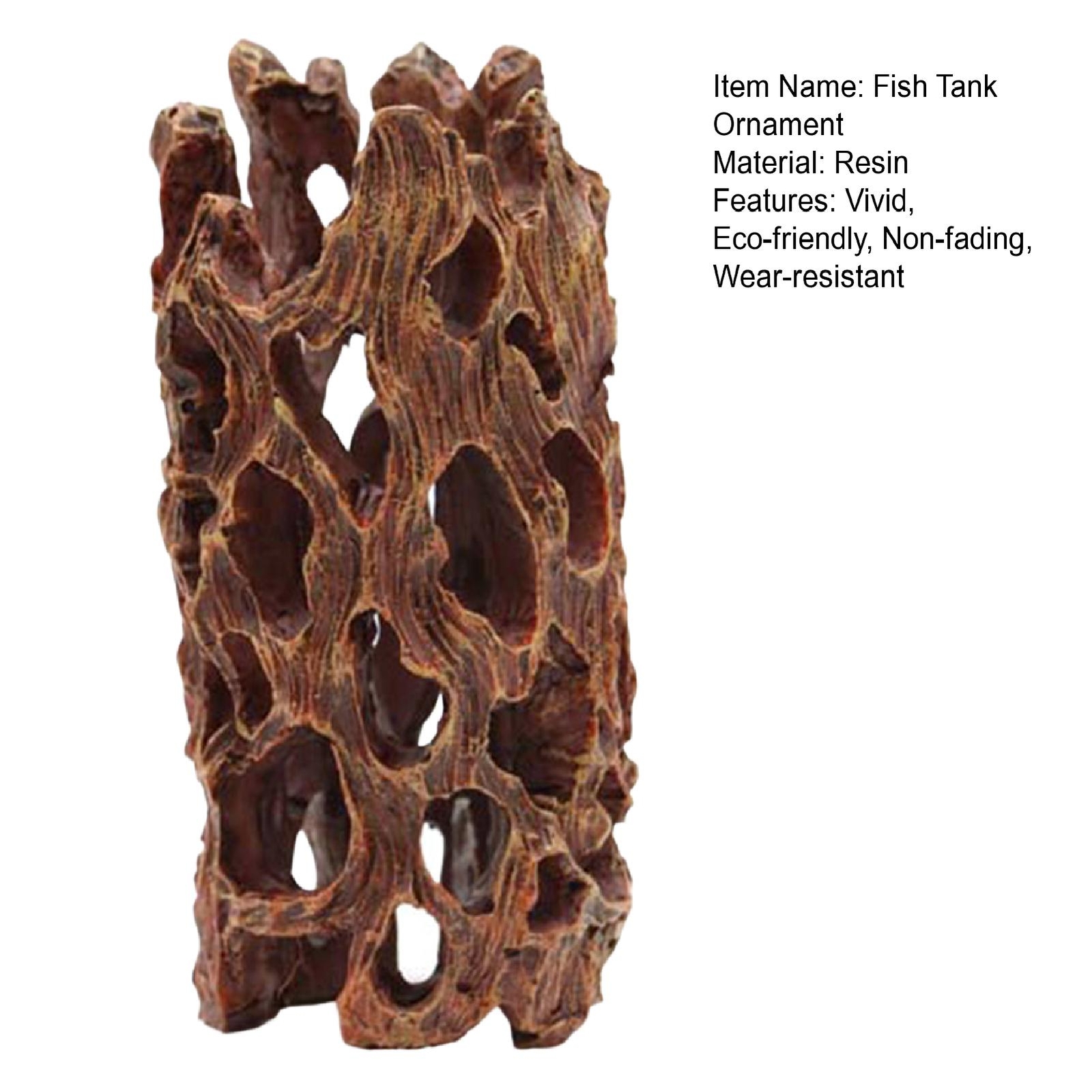 Fake Tree Tank Aquarium Landscaping Non-fading Rest Fish Tank Artificial Tree Trunk ...