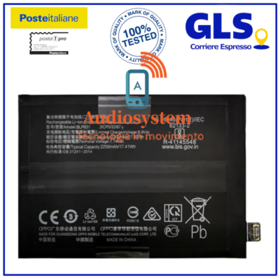 Clappio Batterie Interne Pour Oppo Find X3 Pro 4500mAh Mod&egrave;le BLP831 Noir - Batterie Interne