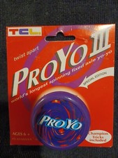 ProYo III PlayMaxx TCL Yo-Yo, Purple, Twist Apart Fixed Axle, NIB, NOS, Vintage