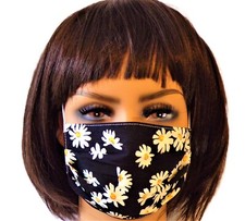 Face Mask Assorted Designs Ear Elastic Adjustable Adult Reuse- Washable