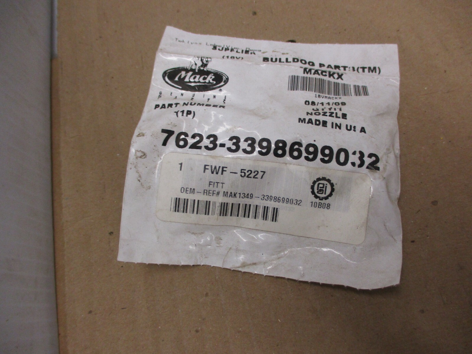 Windshield Washer Fitting FWF5227 Mack 76233398699032 eBay