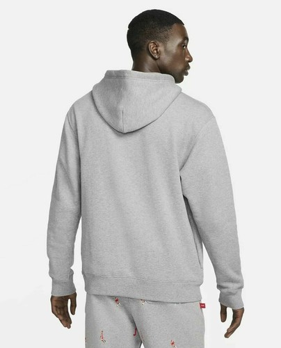 Nike Jordan Men Size Large Embroidered Fleece Pullover Hoodie DC9713-091 - Picture 2 of 7