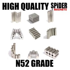 Very Strong Craft Magnets 2mm - 10mm  N52 Neodymium DIY Hardware Fasteners