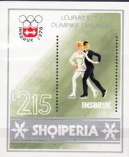W ALBANIA 1725 INNSBRUCK OLYMPIC