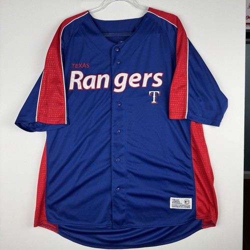 Texas Rangers Baseball Jersey Mens XXL Blue Dynasty Series MLB Stitched - Picture 13 of 14